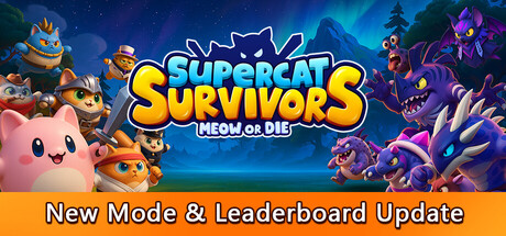 Steam header art for Supercat Survivors