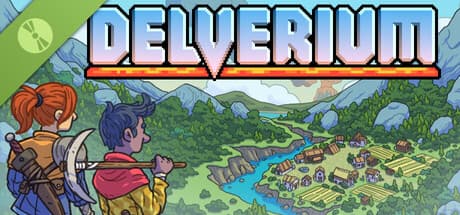 Steam header art for Delverium Demo