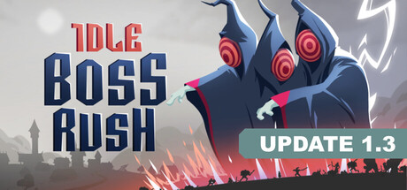 Steam header art for IDLE BOSS RUSH