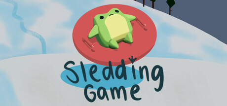 Steam header art for Sledding Game