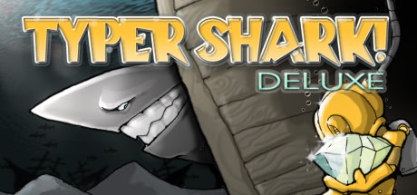 Steam header art for Typer Shark! Deluxe
