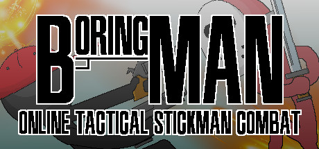 Steam header art for Boring Man - Online Tactical Stickman Combat