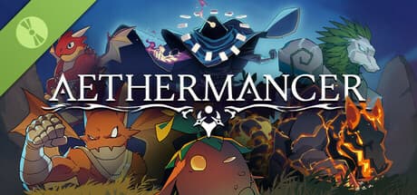 Steam header art for Aethermancer Demo