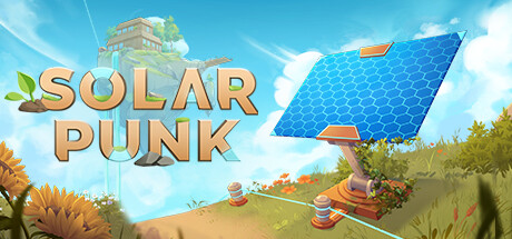 Steam header art for Solarpunk Playtest