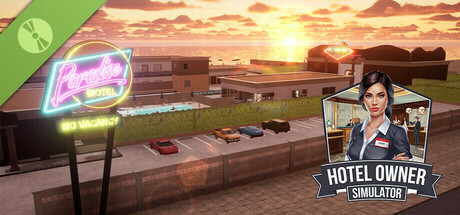 Steam header art for Hotel Owner Simulator Demo