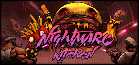 Steam header art for Nightmare Kitchen Playtest
