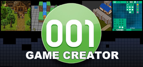 Steam header art for 001 Game Creator