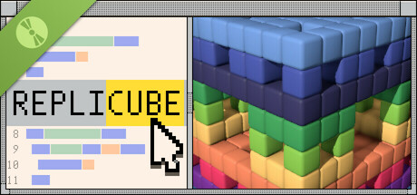 Steam header art for Replicube Demo