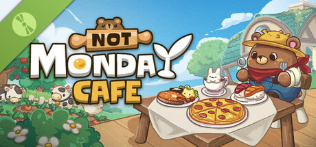 Steam header art for Not Monday Cafe Demo
