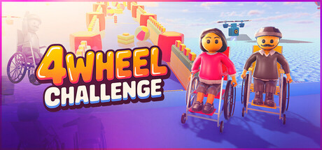 Steam header art for 4Wheel Challenge