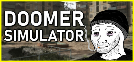 Steam header art for DOOMER SIMULATOR