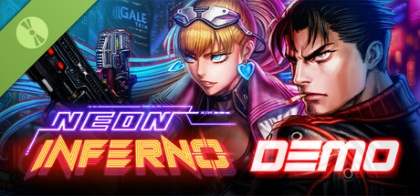 Steam header art for Neon Inferno Demo