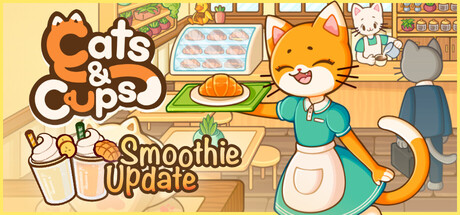Steam header art for Cats & Cups