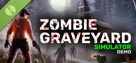 Steam header art for Zombie Graveyard Simulator - Demo
