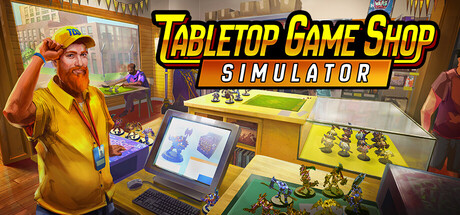 Steam header art for Tabletop Game Shop Simulator