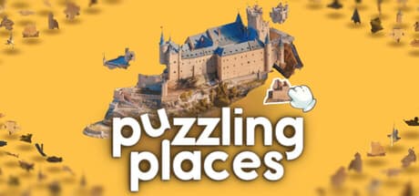 Steam header art for Puzzling Places - 3D Jigsaw Sim