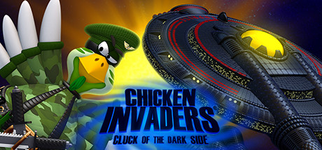 Steam header art for Chicken Invaders 5