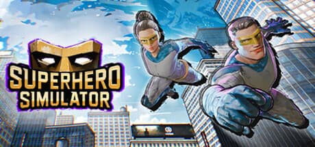 Steam header art for Superhero Simulator