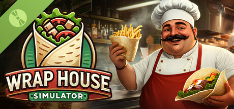 Steam header art for Wrap House Simulator🌯 Demo