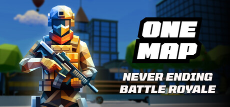 Steam header art for ONE MAP - Never Ending Battle Royale
