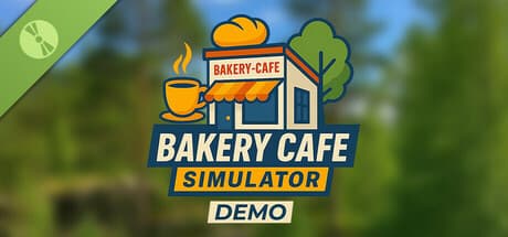 Steam header art for Bakery Cafe Simulator Demo