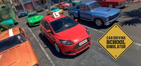 Steam header art for Car Driving School Simulator