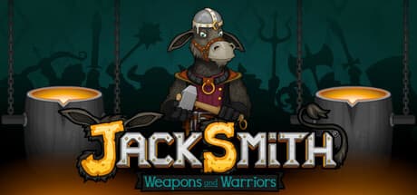 Steam header art for Jacksmith: Weapons and Warriors