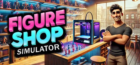 Steam header art for Figure Shop Simulator