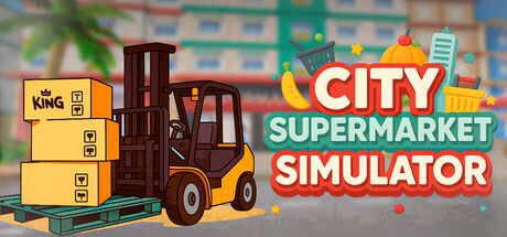 Steam header art for City Supermarket Simulator
