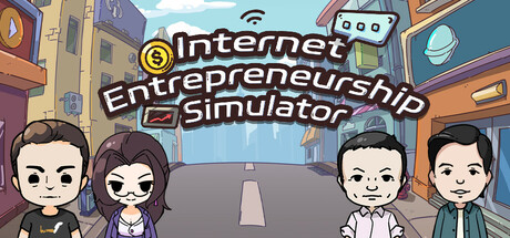 Steam header art for Internet Entrepreneurship Simulator