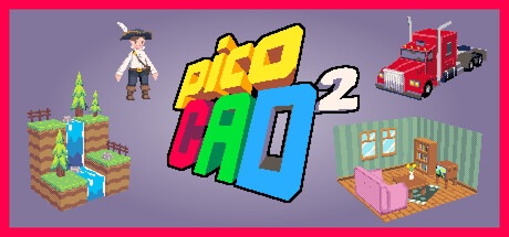 Steam header art for picoCAD 2