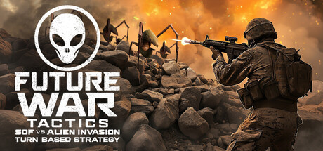 Steam header art for Future War Tactics: SOF vs Alien Invasion – Turn-Based Strategy