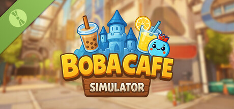Steam header art for Boba Cafe Simulator Demo