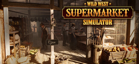 Steam header art for Wild West Supermarket Simulator