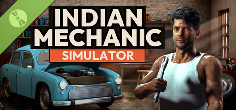 Steam header art for Indian Mechanic Simulator Demo