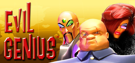 Steam header art for Evil Genius