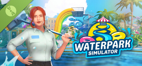Steam header art for Waterpark Simulator Demo