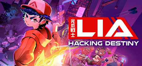 Steam header art for Lia: Hacking Destiny