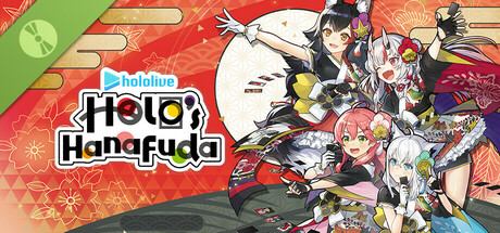 Steam header art for hololive Holo's Hanafuda Demo