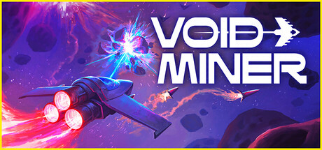 Steam header art for Void Miner – Incremental Asteroids Roguelite