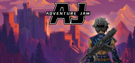 Steam header art for Adventure  Jam