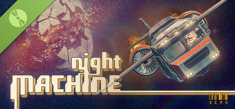 Steam header art for Night Machine Demo