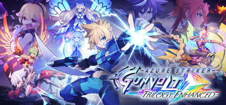 Steam header art for Azure Striker Gunvolt Trilogy Enhanced