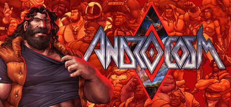 Steam header art for Androcosm Playtest