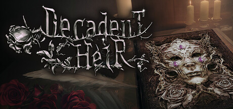 Steam header art for Decadent Heir Playtest