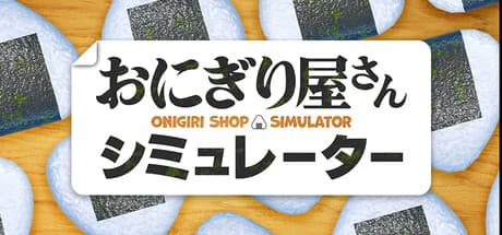 Steam header art for Onigiri Shop Simulator