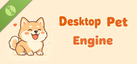 Steam header art for Desktop Pet Engine Demo