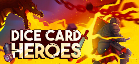 Steam header art for Dice Card Heroes