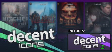 Steam header art for Decent Icons