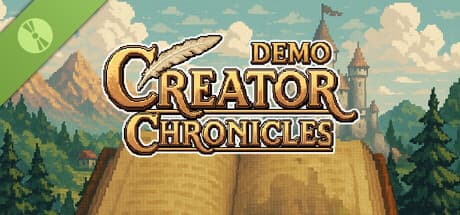 Steam header art for Creator Chronicles Demo